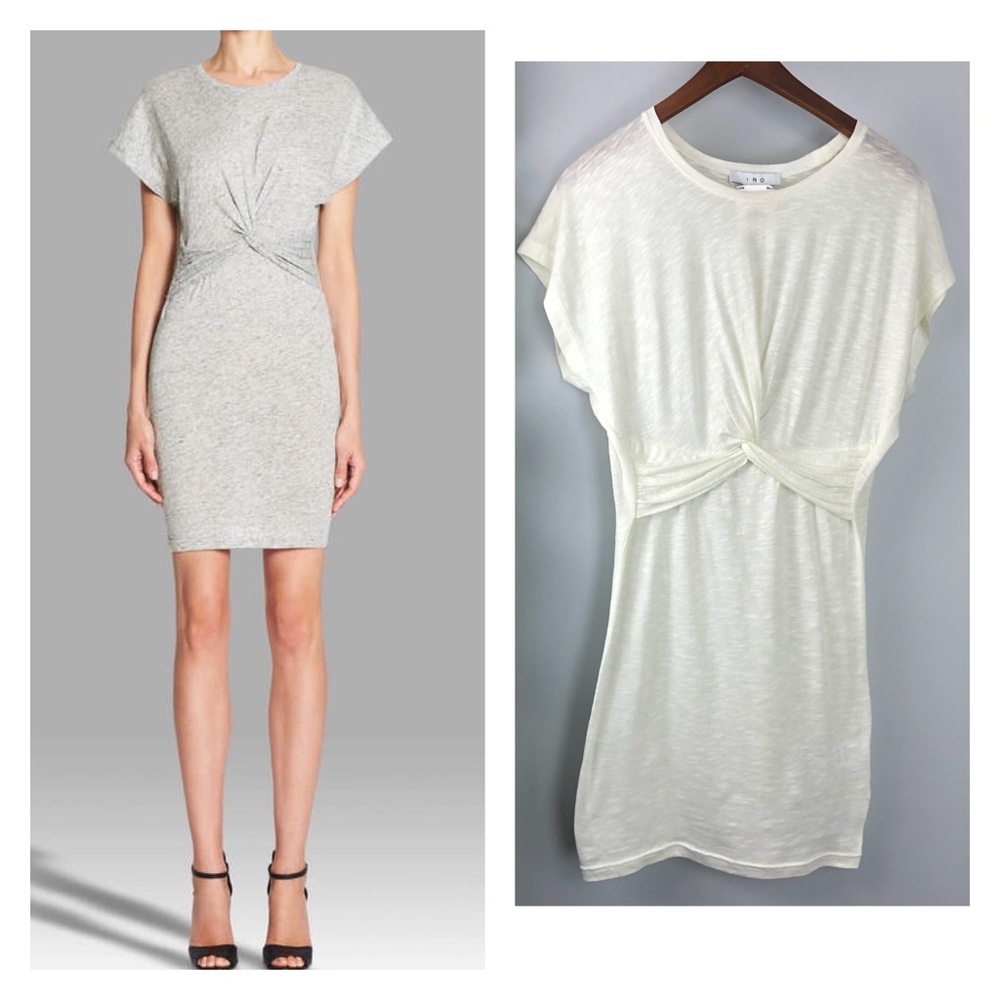 NEW IRO Ivory Pier Jersey Dress